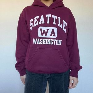 Maroon Seattle Hoodie